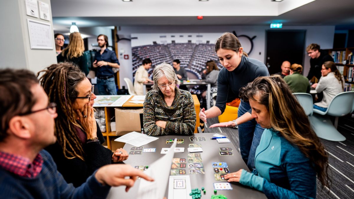 2023.04.06. Climate Game: Vége a Játéknak? Előadás, játék és beszélgetés. Vendég: Antal Éva. Fotó: Berecz Valter/kepszerk.hu